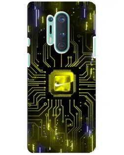 Чохол для OnePlus 8 Pro з картинкою «Nike — золота іскра»
