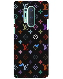 Чохол для OnePlus 8 Pro з картинкою «Кольорова монограма LV»