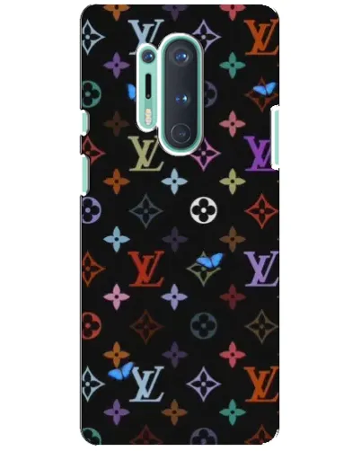 Чохол для OnePlus 8 Pro з картинкою «Кольорова монограма LV»