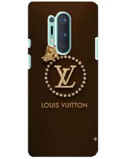Чохол для OnePlus 8 Pro з картинкою «LV — золота печатка»