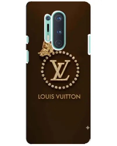 Чохол для OnePlus 8 Pro з картинкою «LV — золота печатка»
