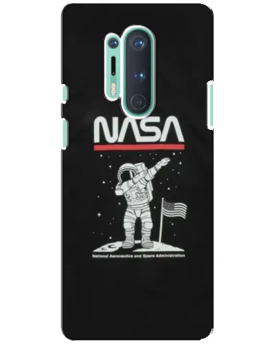 Чохол для OnePlus 8 Pro з картинкою «NASA — крокуємо по Місяцю»