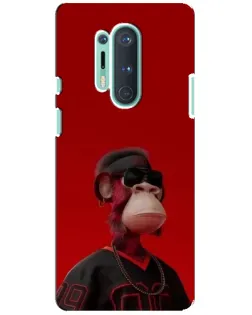 Чохол для OnePlus 8 Pro з картинкою «Bored Ape в червоному»