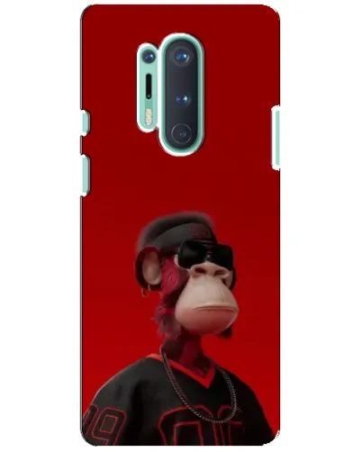 Чохол для OnePlus 8 Pro з картинкою «Bored Ape в червоному»