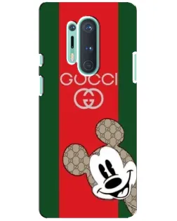 Чохол для OnePlus 8 Pro з картинкою «Gucci — смуги та Міккі»
