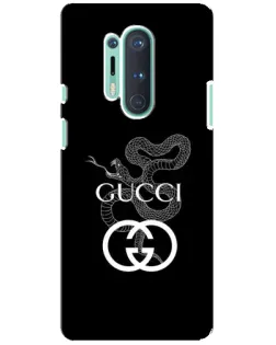Чохол для OnePlus 8 Pro з картинкою «Gucci — срібна змія»