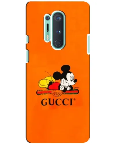 Чехол для OnePlus 8 Pro с картинкой «Микки Маус Gucci — оранж» Чехол для OnePlus 8 Pro с картинкой «Микки Маус Gucci — оранж»