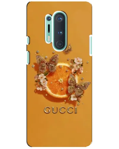 Чехол для OnePlus 8 Pro с картинкой «Gucci — золотые бабочки» Чехол для OnePlus 8 Pro с картинкой «Gucci — золотые бабочки»
