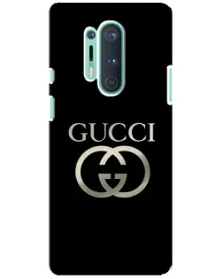 Чехол для OnePlus 8 Pro с картинкой «Gucci — золото на черном»