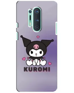 Чохол для OnePlus 8 Pro з картинкою «Kuromi — фіолетовий арт»