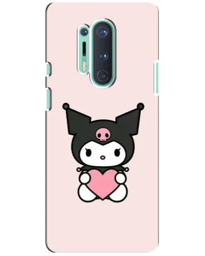 Чохол для OnePlus 8 Pro з картинкою «Kuromi та серце»