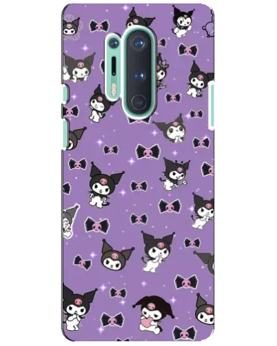 Чохол для OnePlus 8 Pro з картинкою «Kuromi — патерн»