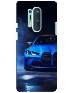 Чохол для OnePlus 8 Pro з картинкою «Блакитна BMW M4»
