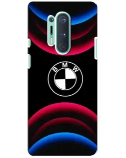 Чохол для OnePlus 8 Pro з картинкою «Логотип BMW та неонові дуги»