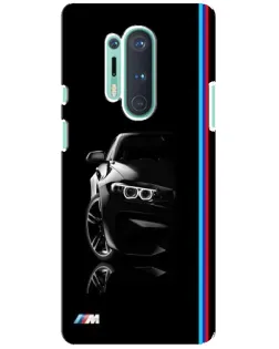 Чохол для OnePlus 8 Pro з картинкою «Силует BMW в темряві»