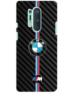 Чохол для OnePlus 8 Pro з картинкою «Емблема BMW та карбон»
