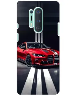 Чохол для OnePlus 8 Pro з картинкою «Червона BMW на дорозі»