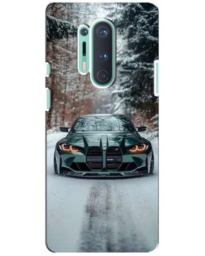 Чохол для OnePlus 8 Pro з картинкою «BMW у зимовому лісі» Чохол для OnePlus 8 Pro з картинкою «BMW у зимовому лісі»