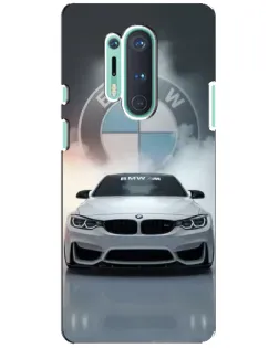 Чехол для OnePlus 8 Pro с картинкой «BMW в белом дыму»