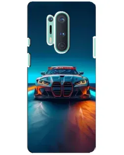 Чехол для OnePlus 8 Pro с картинкой «BMW — огни неона»