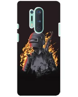 Чохол для OnePlus 8 Pro з картинкою «PUBG — вогняний силует»