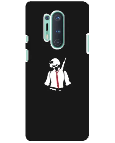 Чохол для OnePlus 8 Pro з картинкою «PUBG — силует воїна»