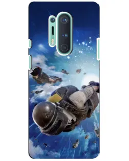 Чохол для OnePlus 8 Pro з картинкою «Десант PUBG — стрибок»