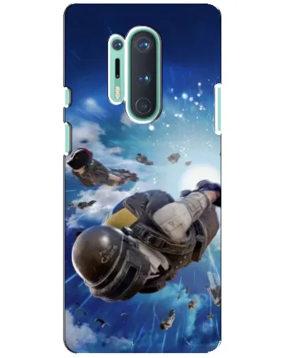 Чохол для OnePlus 8 Pro з картинкою «Десант PUBG — стрибок»
