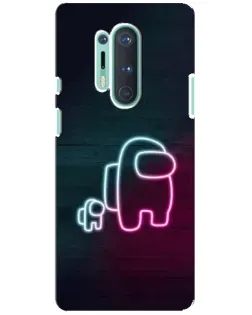 Чохол для OnePlus 8 Pro з картинкою «Among Us неон-арт»