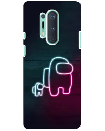 Чохол для OnePlus 8 Pro з картинкою «Among Us неон-арт»