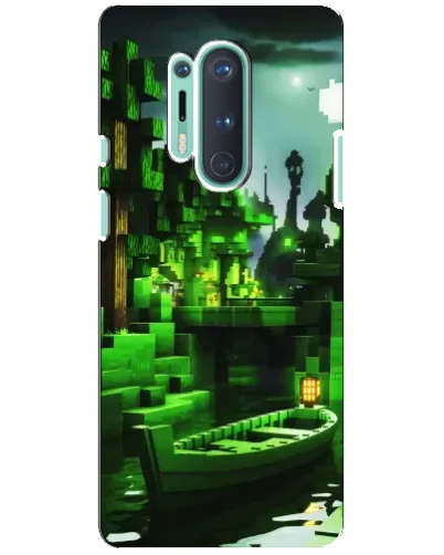 Чохол для OnePlus 8 Pro з картинкою «Minecraft лісовий пейзаж»