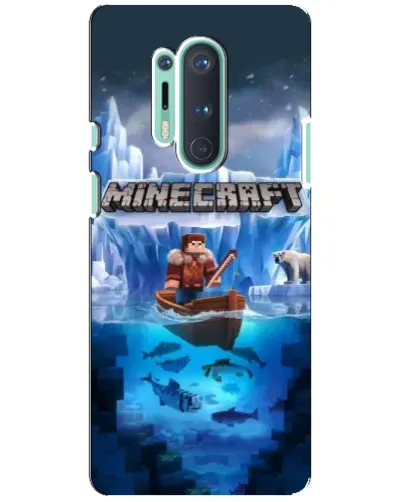 Чохол для OnePlus 8 Pro з картинкою «Minecraft льодянийсвіт»