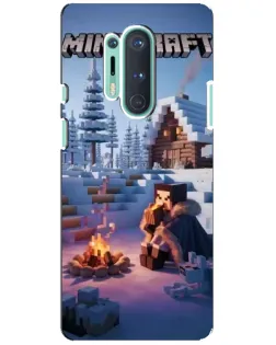 Чохол для OnePlus 8 Pro з картинкою «Зимовий Minecraft»