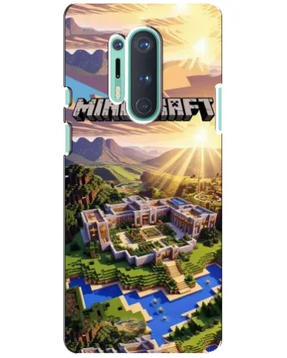 Чохол для OnePlus 8 Pro з картинкою «Minecraft панорама»