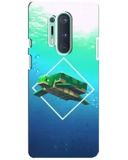 Чохол для OnePlus 8 Pro з картинкою «Черепаха Minecraft»