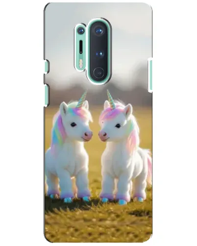 Чохол для OnePlus 8 Pro з картинкою «Пара єдинорогів»