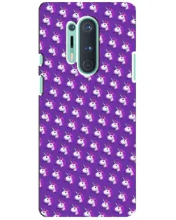 Чохол для OnePlus 8 Pro з картинкою «Єдинороги на фіолетовому»