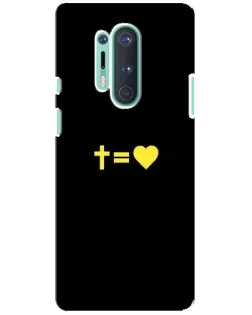 Чохол для OnePlus 8 Pro з картинкою «Серце та Хрест»