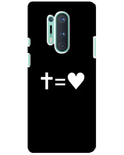 Чохол для OnePlus 8 Pro з картинкою «Хрест та Серце»