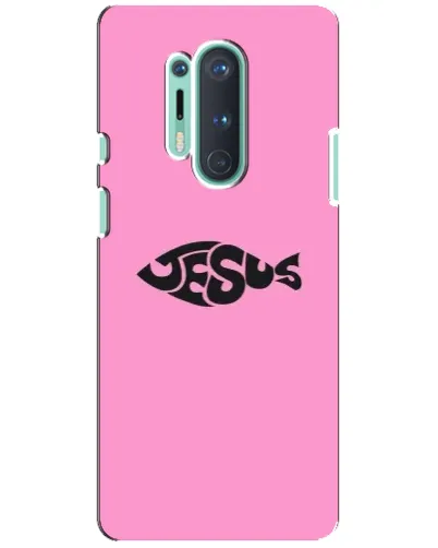 Чохол для OnePlus 8 Pro з картинкою «Рожевий символ Jesus»