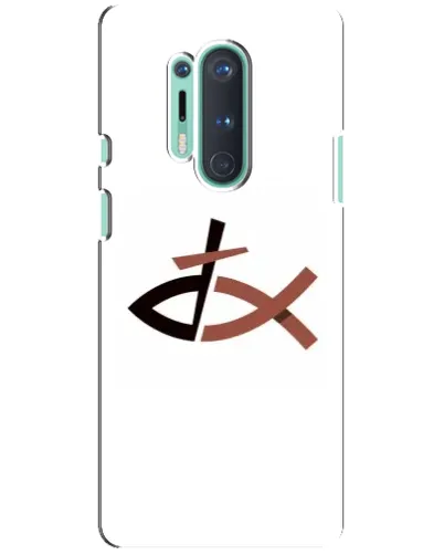Чохол для OnePlus 8 Pro з картинкою «Риба та хрест»