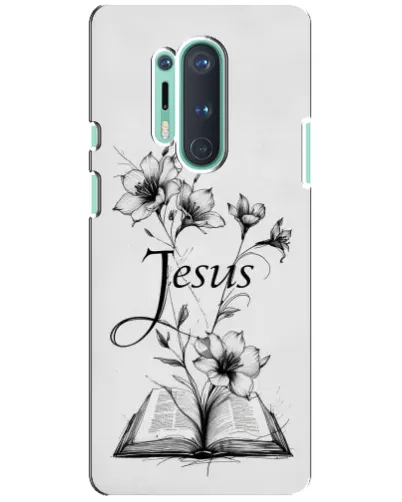 Чохол для OnePlus 8 Pro з картинкою «Квіти та Біблія»