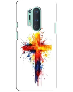 Чохол для OnePlus 8 Pro з картинкою «Акварельний хрест»