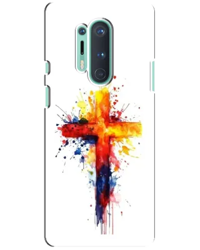 Чохол для OnePlus 8 Pro з картинкою «Акварельний хрест»