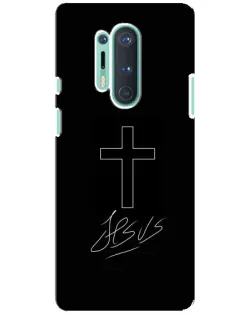 Чехол для OnePlus 8 Pro с картинкой «Графический крест Jesus» Чехол для OnePlus 8 Pro с картинкой «Графический крест Jesus»