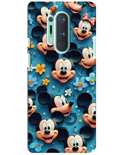 Чохол для OnePlus 8 Pro з картинкою «Паттерн Міккі та Мінні»