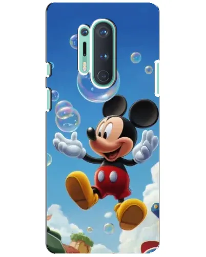 Чохол для OnePlus 8 Pro з картинкою «Mickey та мильні бульбашки»