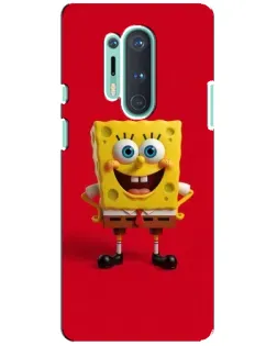 Чохол для OnePlus 8 Pro з картинкою «Спанч Боб на червоному»