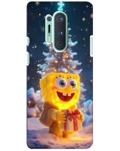 Чохол для OnePlus 8 Pro з картинкою «Різдвяний Спанч Боб»