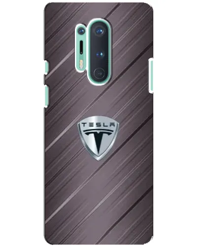 Чохол для OnePlus 8 Pro з картинкою «Металева текстура Tesla»